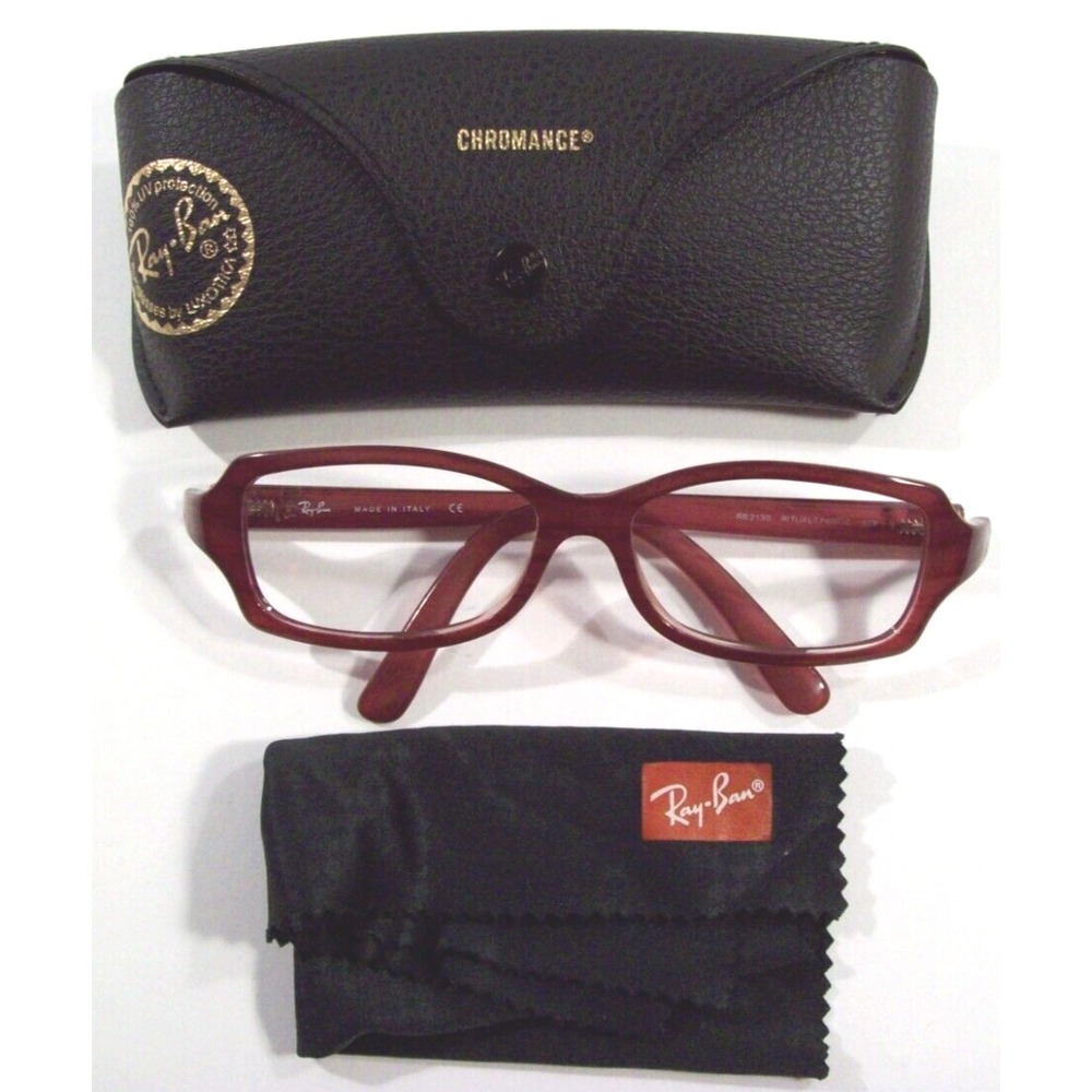 Ray Ban Glasses RB 2130 Rituals Pande 93, Frames Only with Case, Pink Stripes